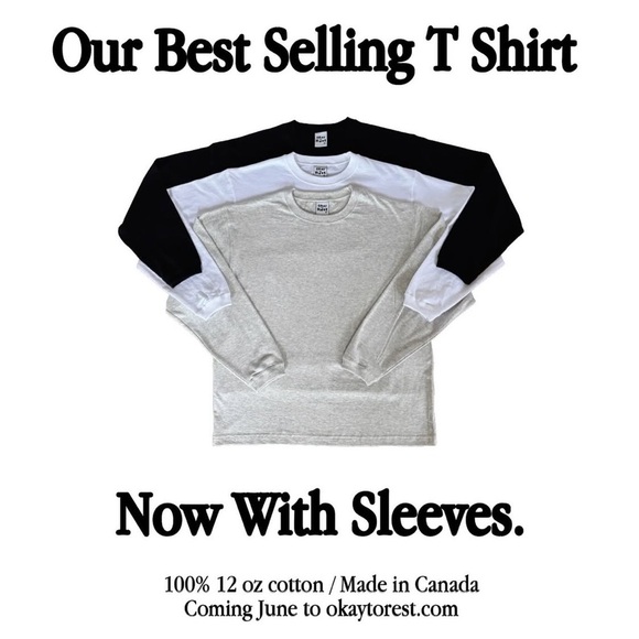 Okay to Rest Long Sleeve White Tee XL - Picture 3 of 9
